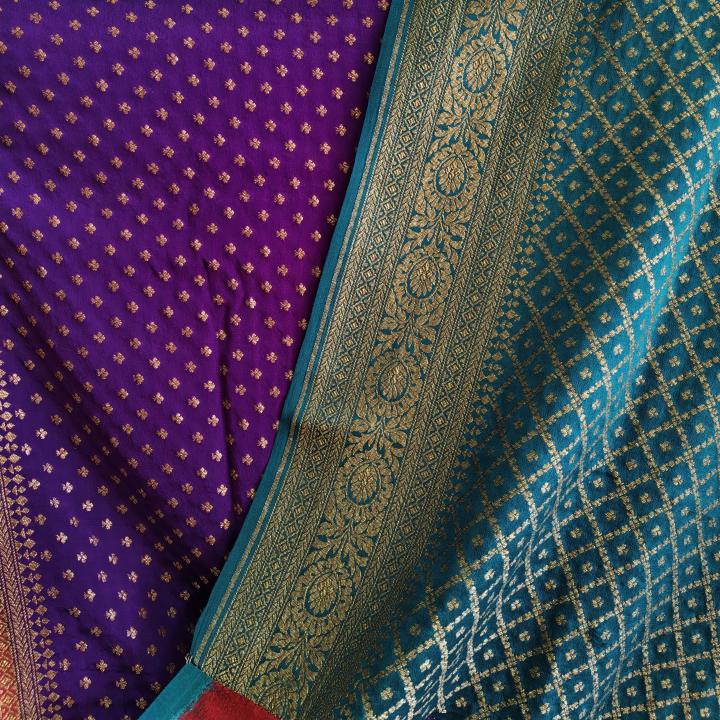 Royal Purple Banarasi Saree