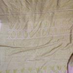 Teal Blue & Peach-Pink Floral Butti Saree