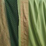 Bottle Green & Pista Saree
