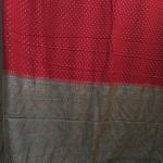 Crimson Red & Teal Blue Saree