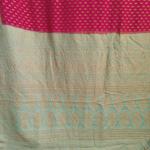 Magenta Pink & Sky Blue Saree