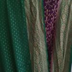 Deep Purple & Emerald Green Saree