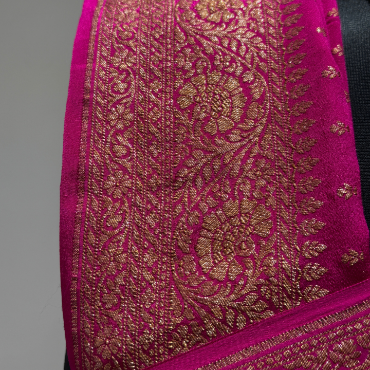 Pink Banarasi Saree