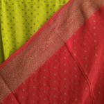 Lime Green Banarasi Saree