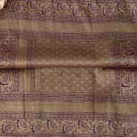 Royal Wine Semi-Silk Saree with Lavender Contrast & Gold Zari Border