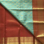 Seafoam Green Heritage Silk  Kanjivaram Saree