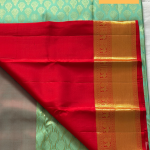 Seafoam Green Heritage Silk  Kanjivaram Saree