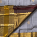 Mustard Gold Silk Saree with Traditional Gold Zari Border