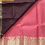 Wine-Burgundy Kanjivaram Saree with Antique Gold Zari