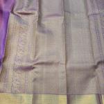 Kanchipuram Magenta Pink Silk Saree with Antique Gold Zari Diamond Jaal