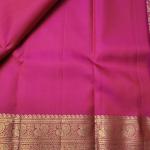 Kanchipuram Rani Pink Silk Saree with Rich Gold Zari Floral Jaal