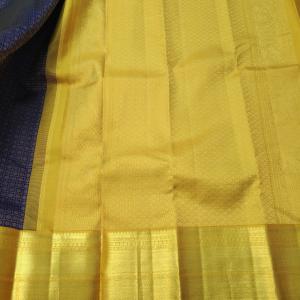 Royal Purple Silk Saree with Bright Gold Zari Border