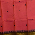 Blush Pink Mangalagiri with Mango Motif Border