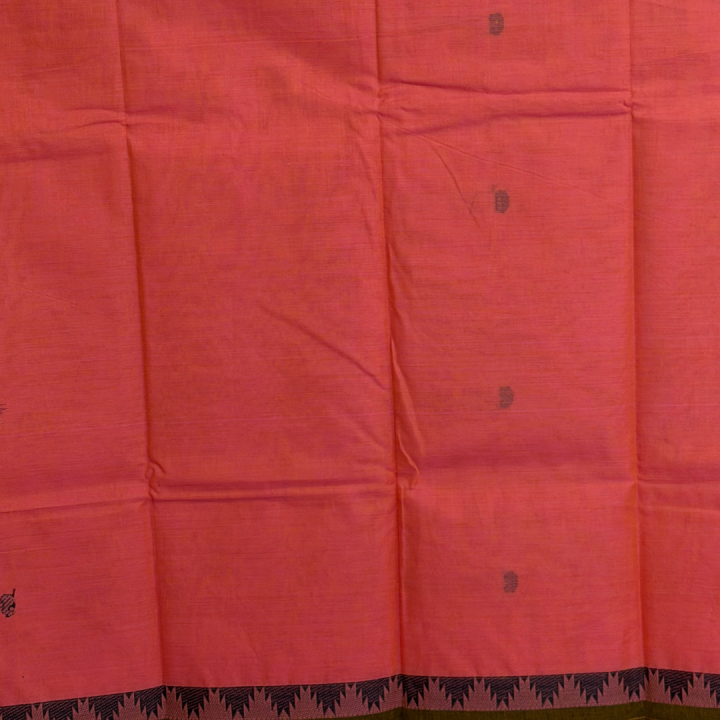 Blush Pink Mangalagiri with Mango Motif Border