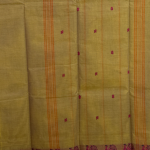 Lime Yellow Handloom Mangalagiri with Pink Peacock Zari Border