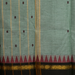 Pastel Seafoam Mangalagiri with Temple Border