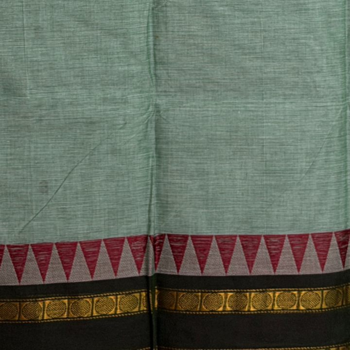 Pastel Seafoam Mangalagiri with Temple Border