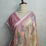 Gilded Floral lenin Saree