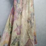 Gilded Floral lenin Saree